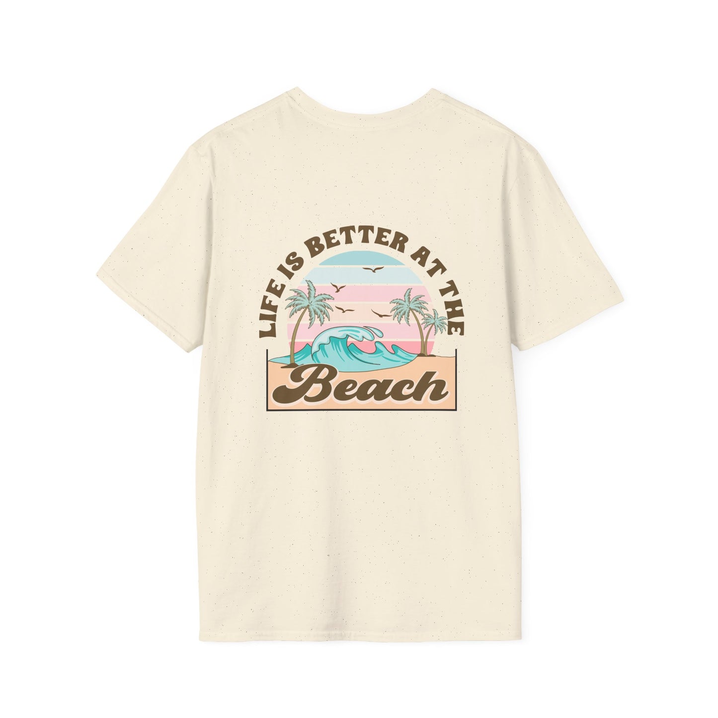 Salty Hair Sandy Toes, Life is Better at the Beach Unisex Softstyle T-Shirt