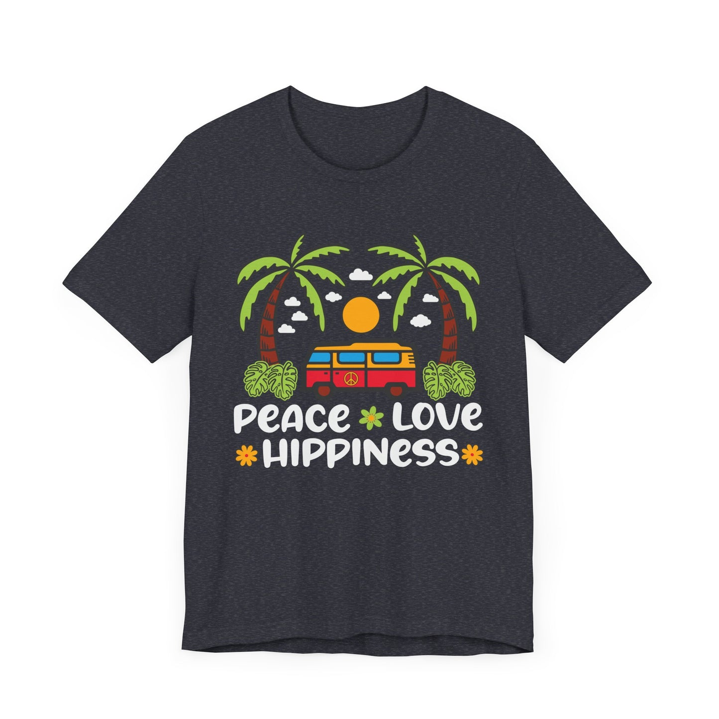 Peace Love Hippiness Unisex Jersey Short Sleeve Tee