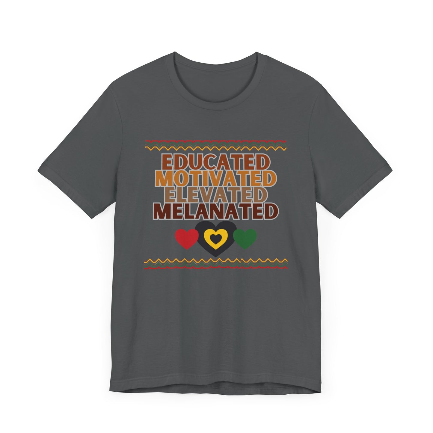 Educated, Motivated, Black History Unisex Jersey Short Sleeve Tee