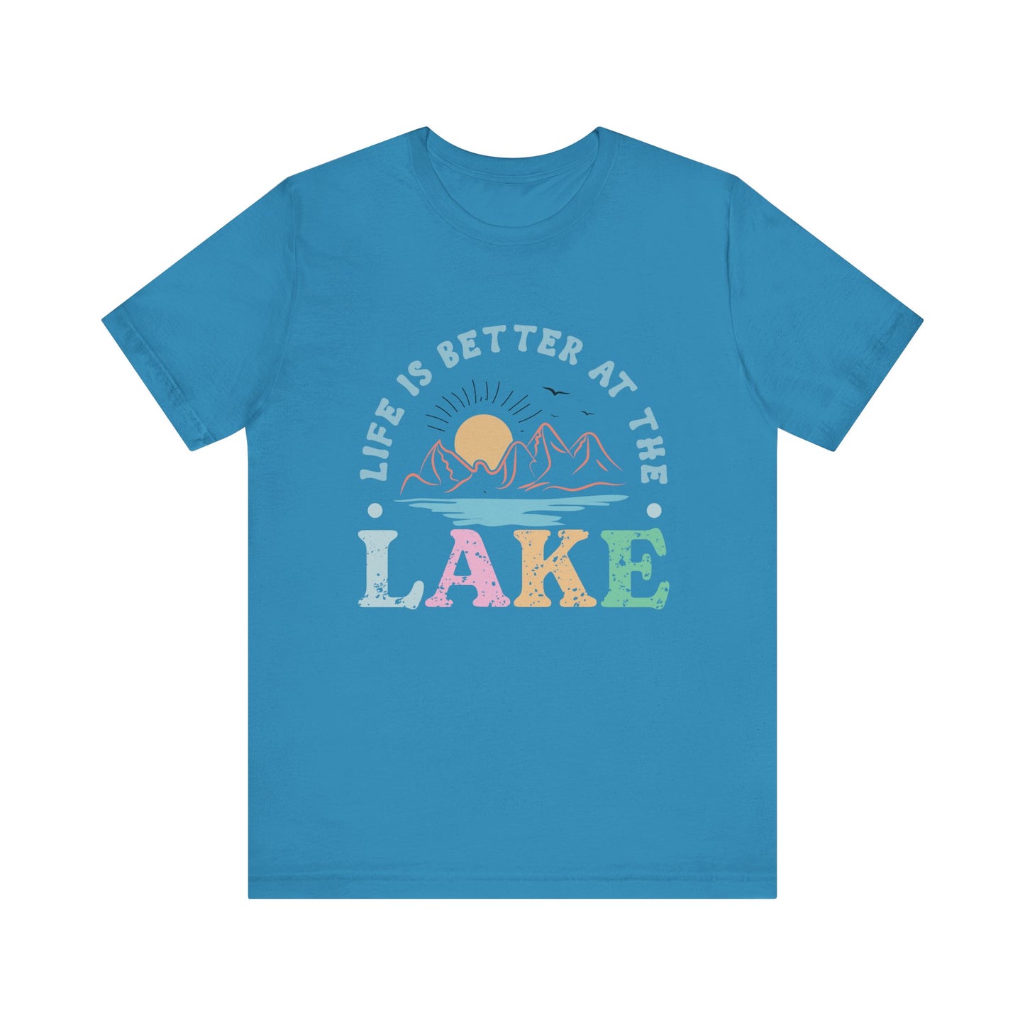 Life is Better at the Lake Unisex Jersey Short Sleeve Tee