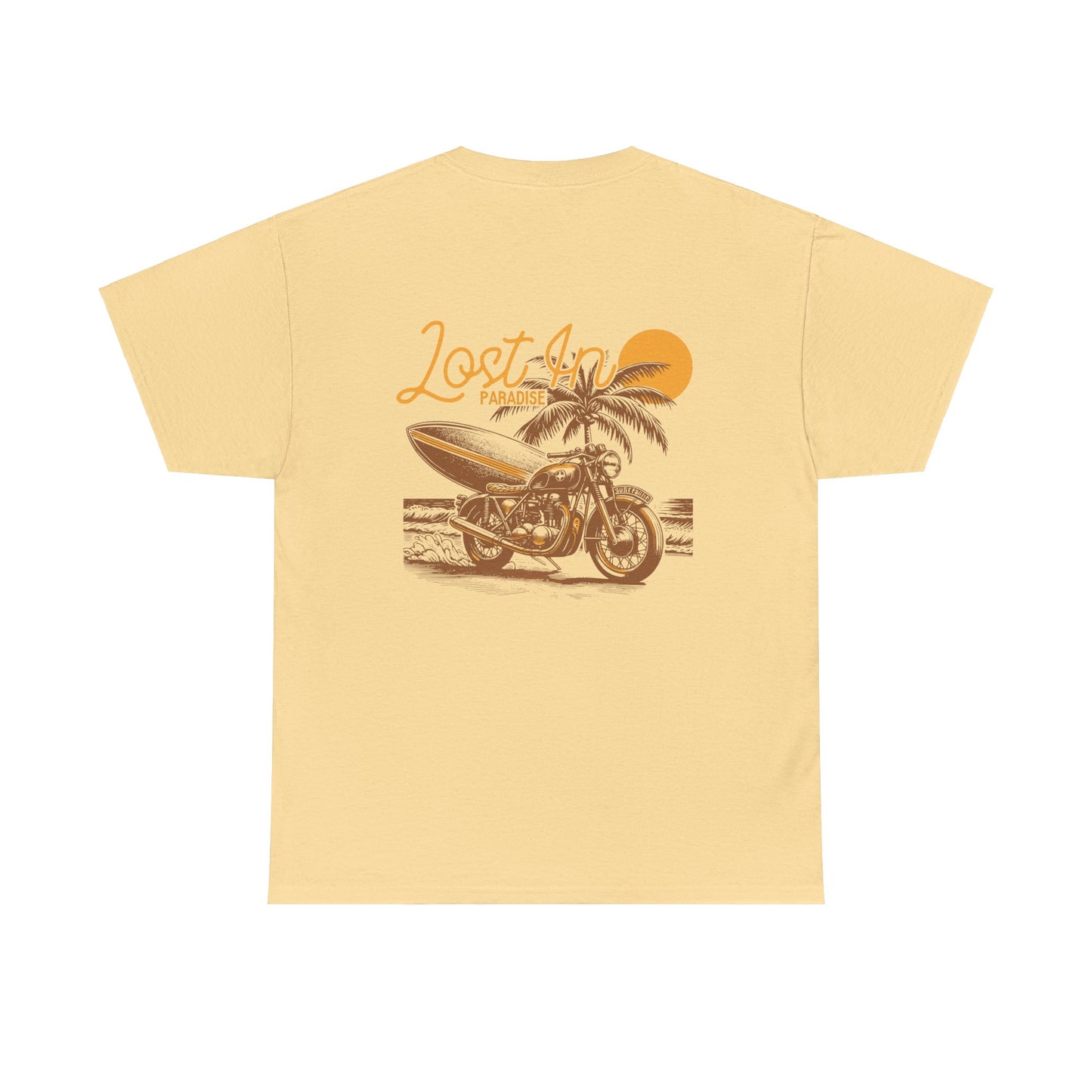 Lost in Paradise MOTOR AND SURF Vintage Surf Unisex Heavy Cotton Tee