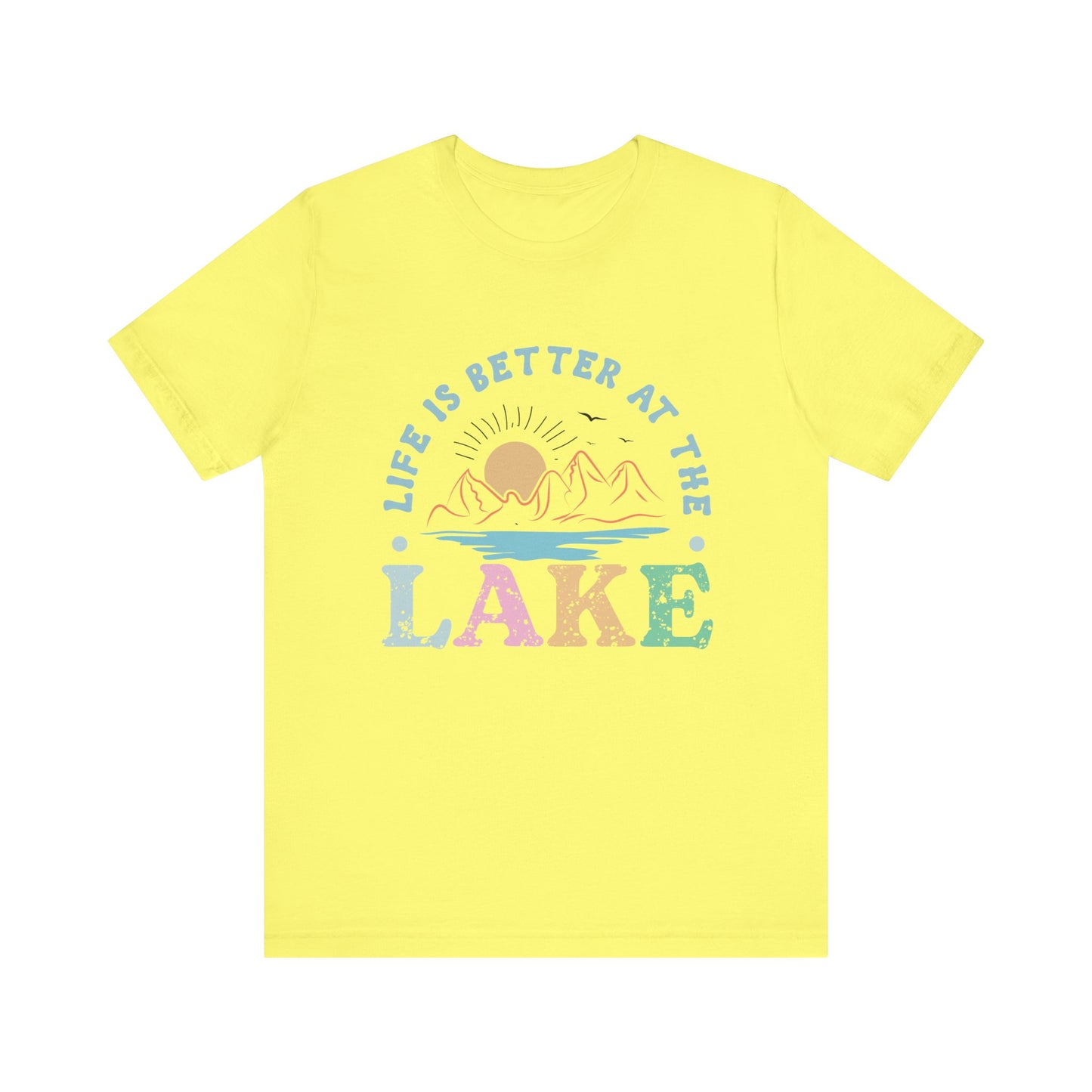 Life is Better at the Lake Unisex Jersey Short Sleeve Tee