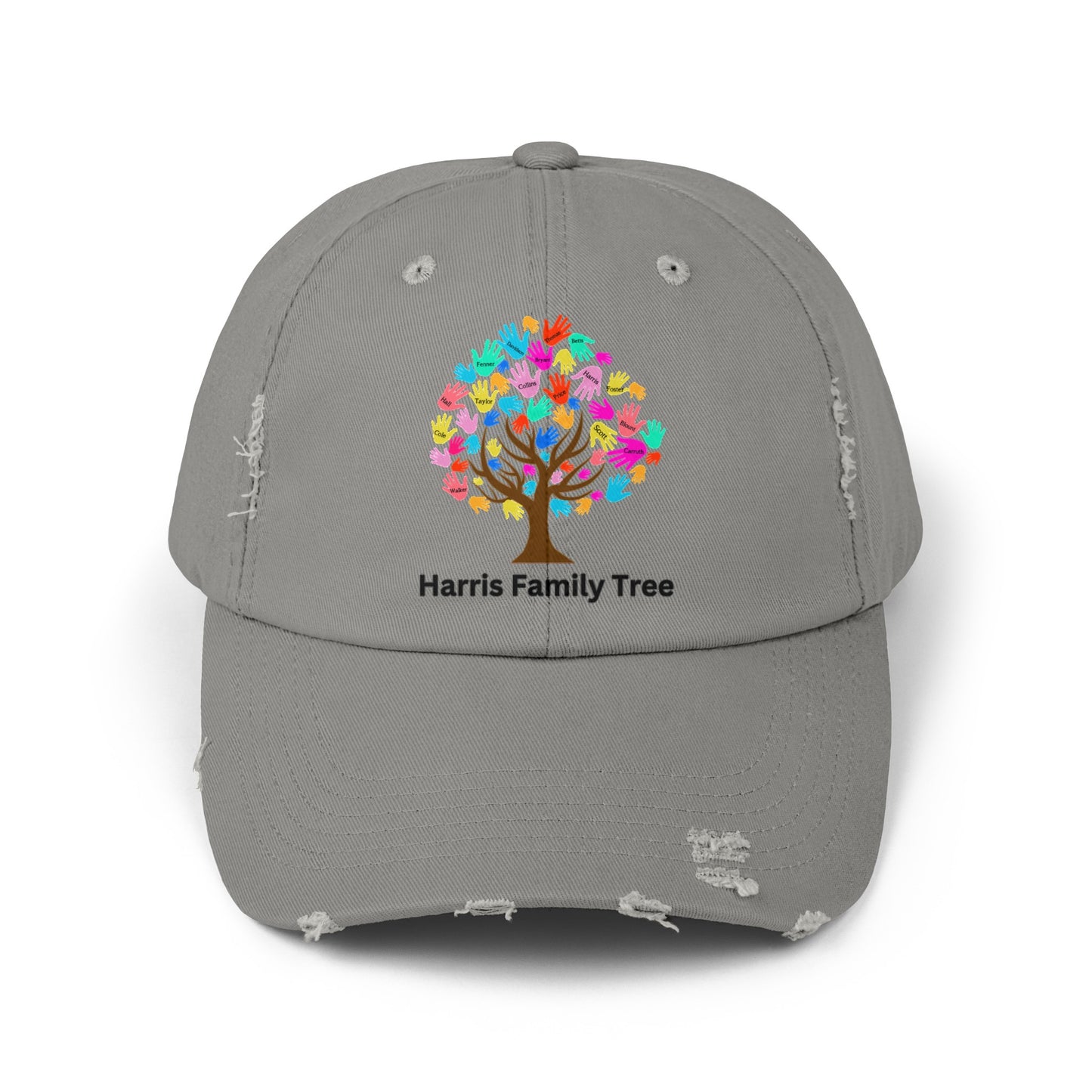 Harris Family Tree Unisex Distressed Cap