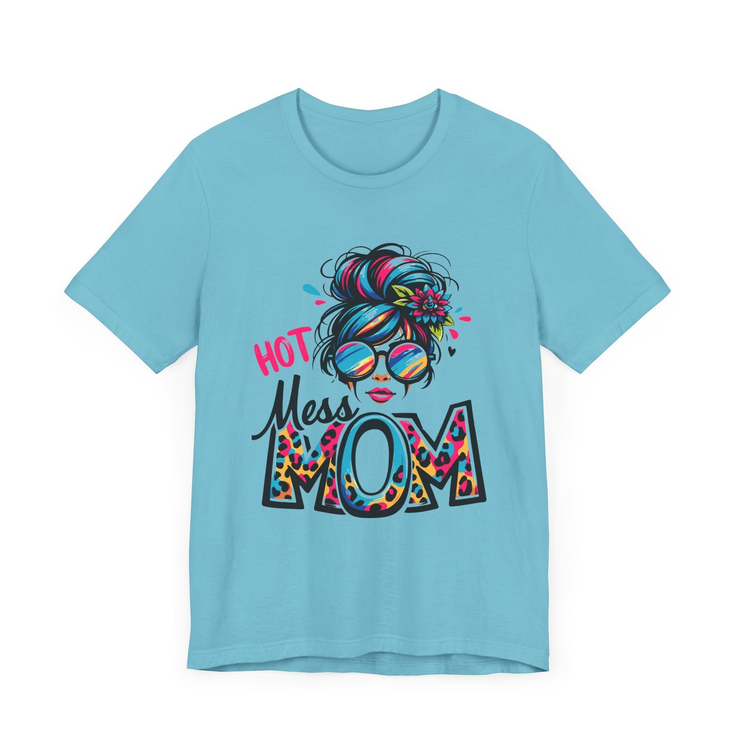 Hot Mess Mom Unisex Jersey Short Sleeve Tee