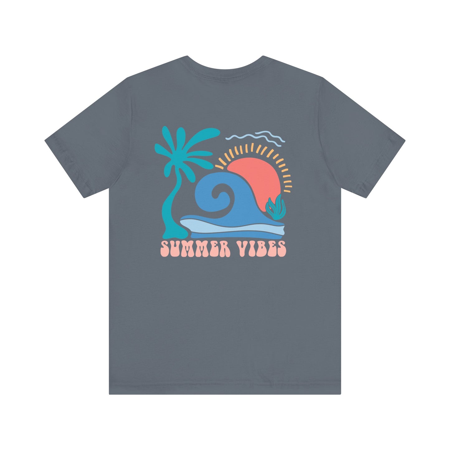 Summer Vibes Beach More Worry Less Unisex Jersey Short Sleeve Tee