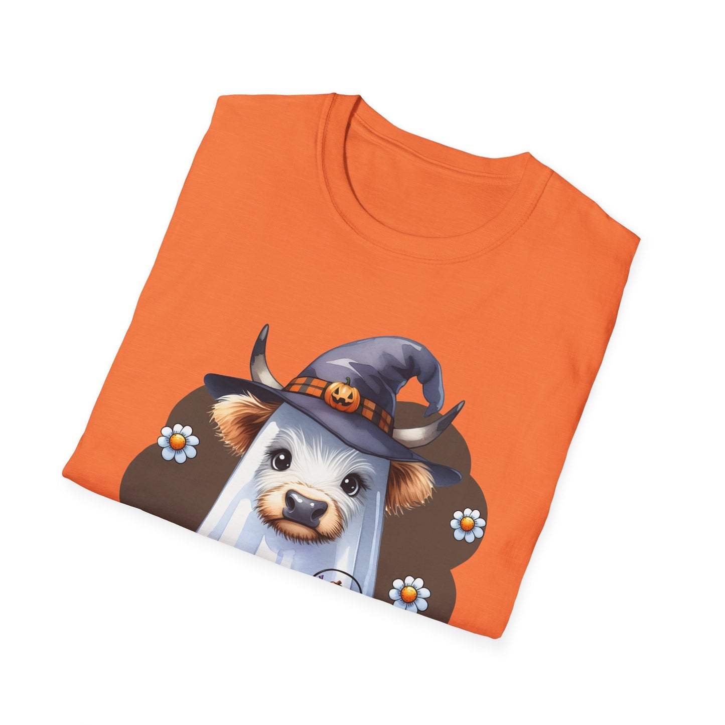 Funny Cow Halloween T-Shirt - "Bull Sheet" Unisex Softstyle Tee