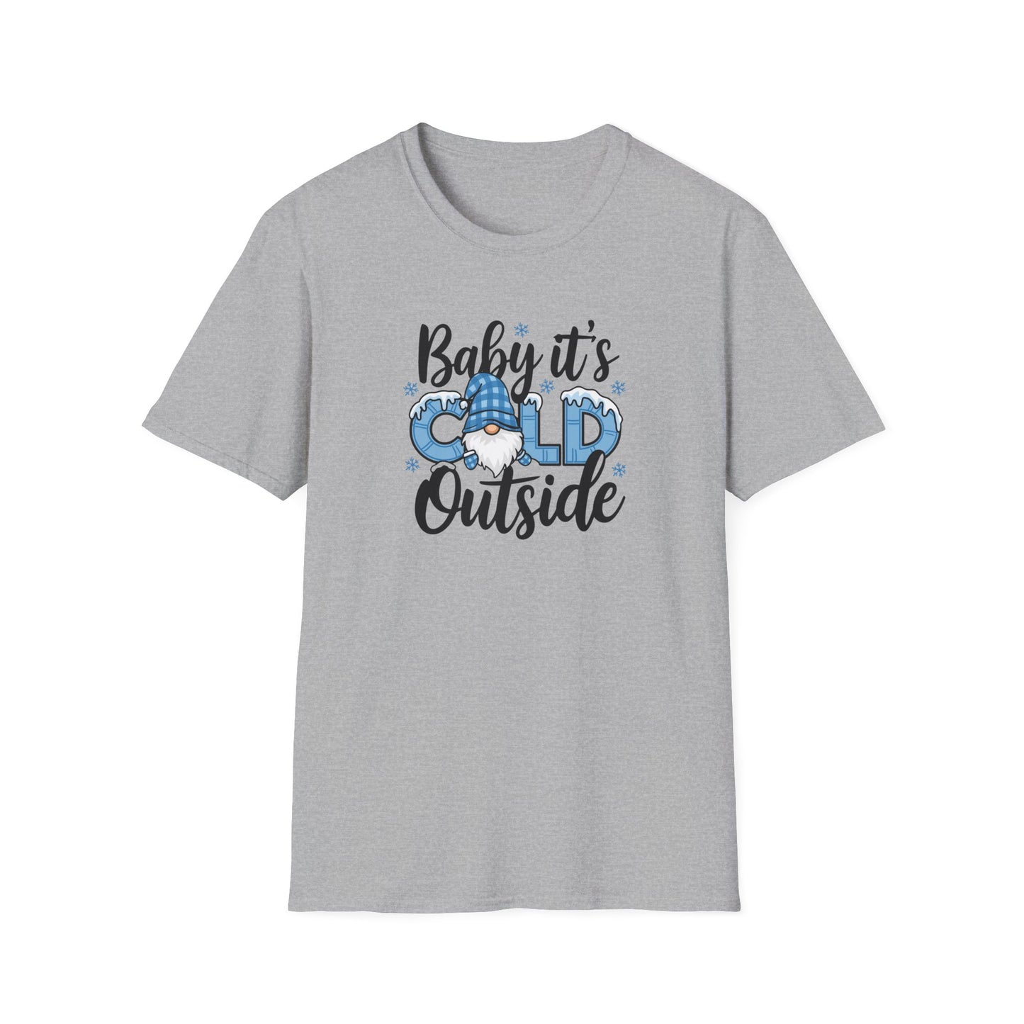 Baby It's Cold Outside Unisex Softstyle T-Shirt - Cozy Winter Vibes