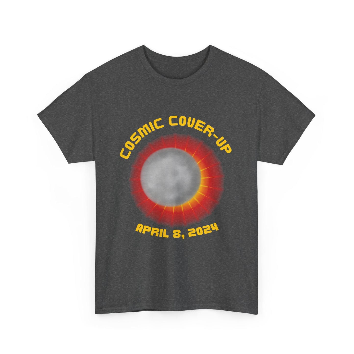 Solar Eclipse Cosmic Cover-UpUnisex Heavy Cotton Tee