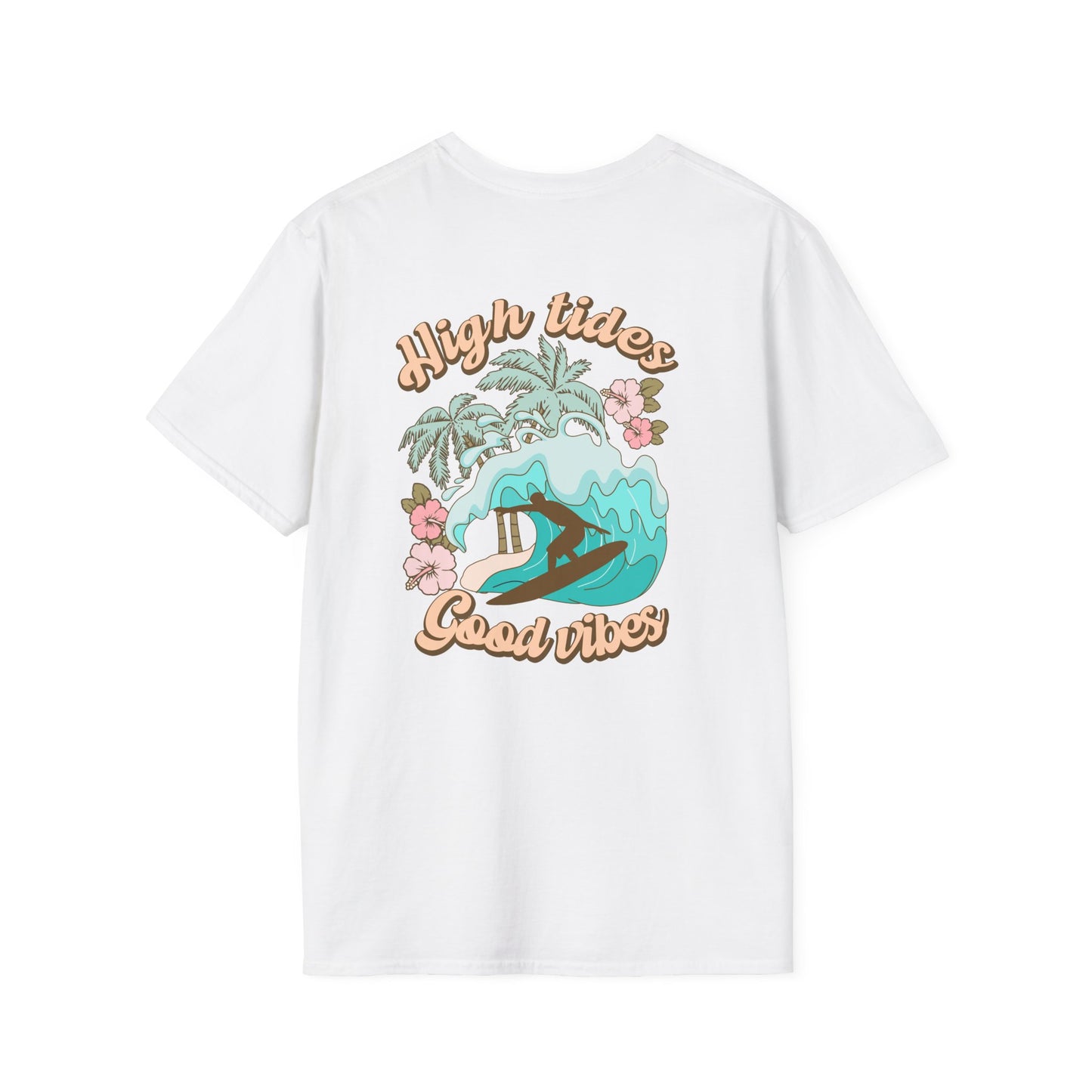 Beach Life High Tides Good Times Unisex Softstyle T-Shirt