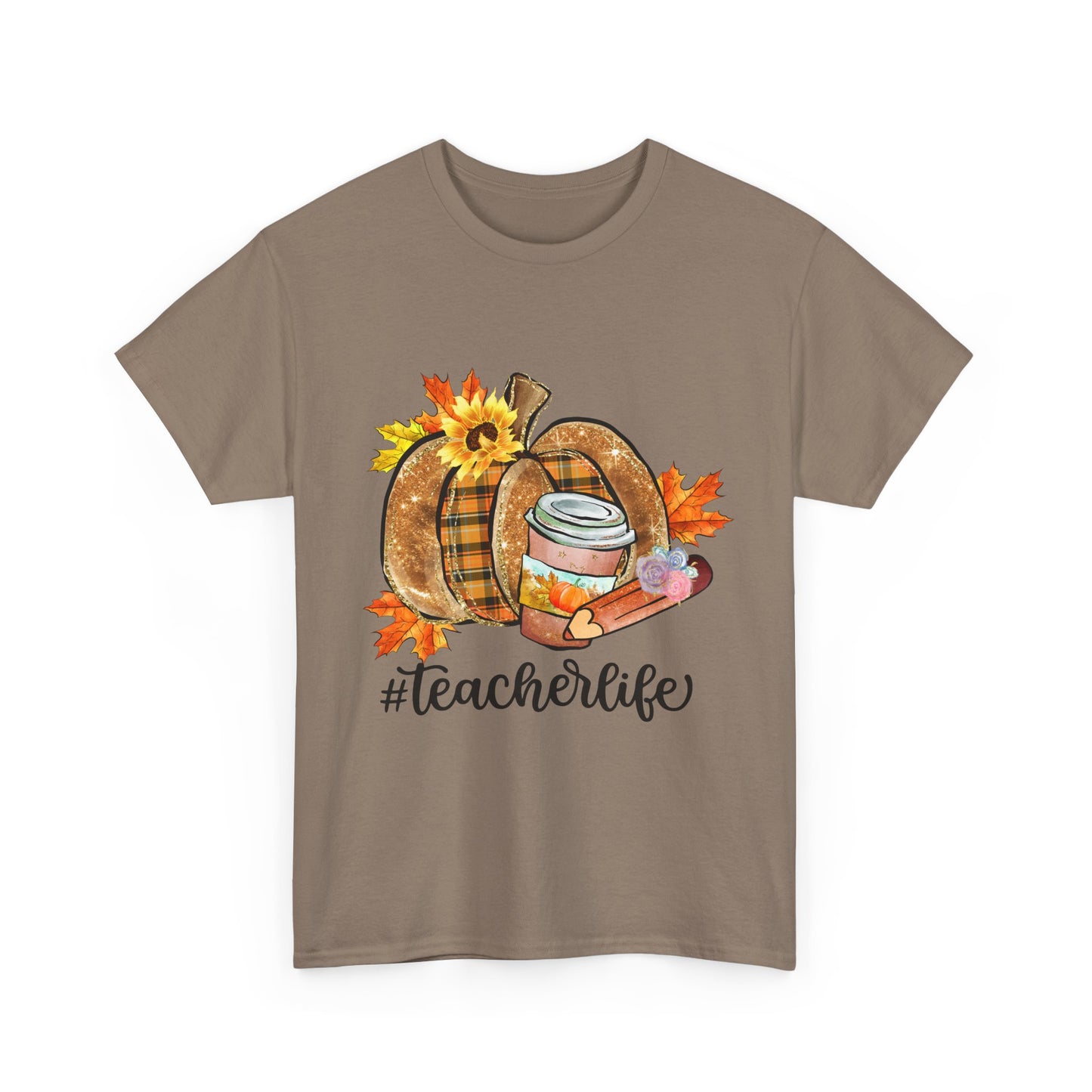 Fall Teacher Life Unisex Heavy Cotton Tee