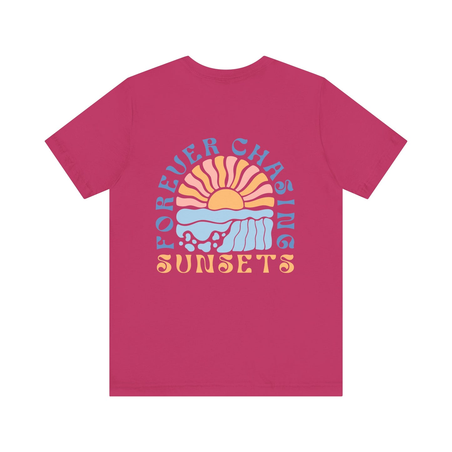 Beach Vibes Forever Chasing Sunsets Unisex Jersey Short Sleeve Tee