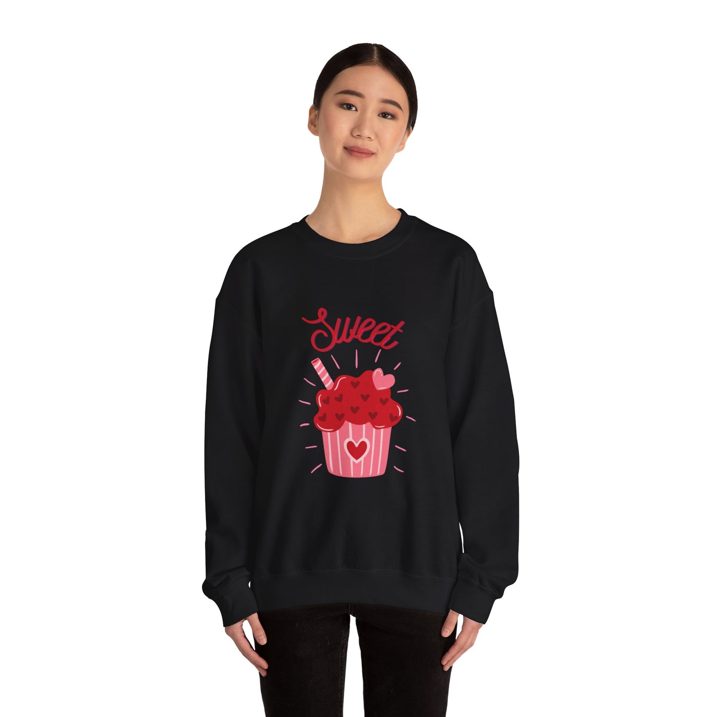 Valentines Cupcake Unisex Heavy Blend™ Crewneck Sweatshirt