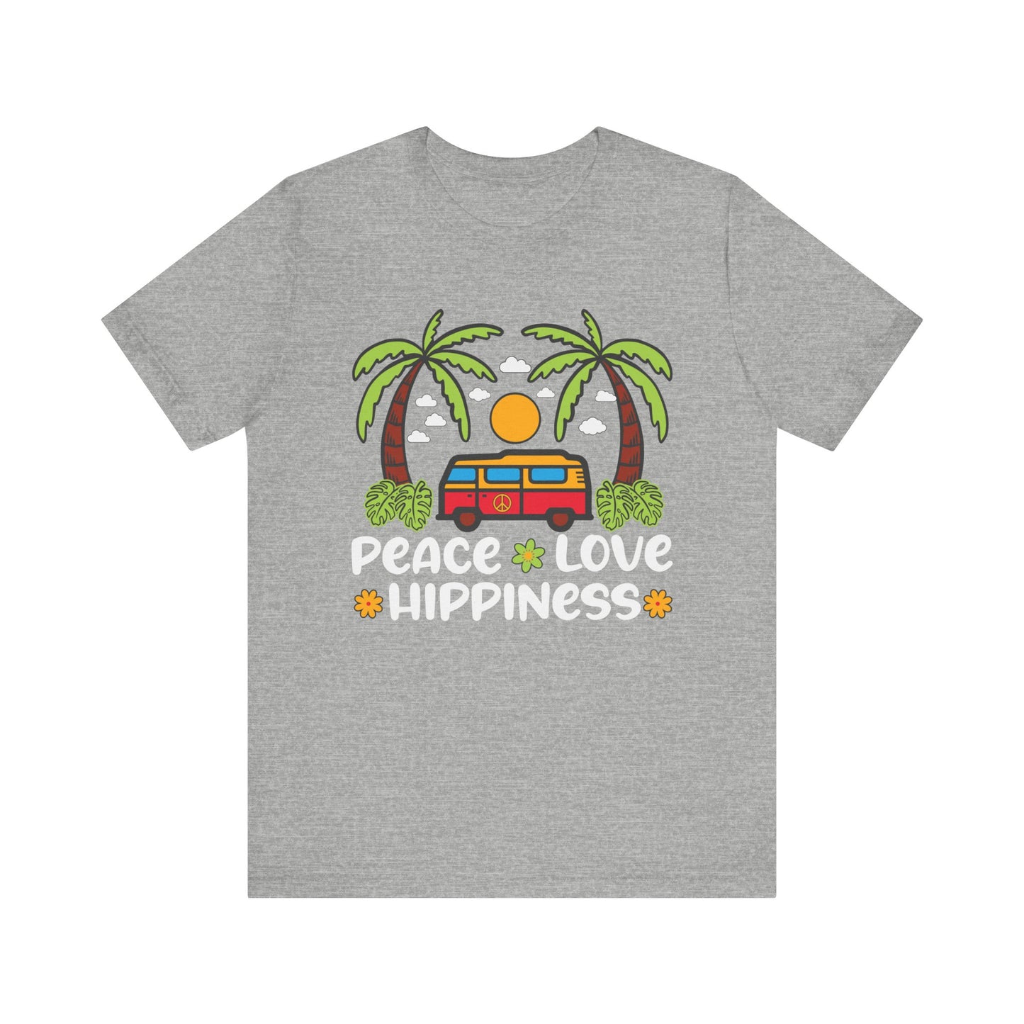 Peace Love Hippiness Unisex Jersey Short Sleeve Tee