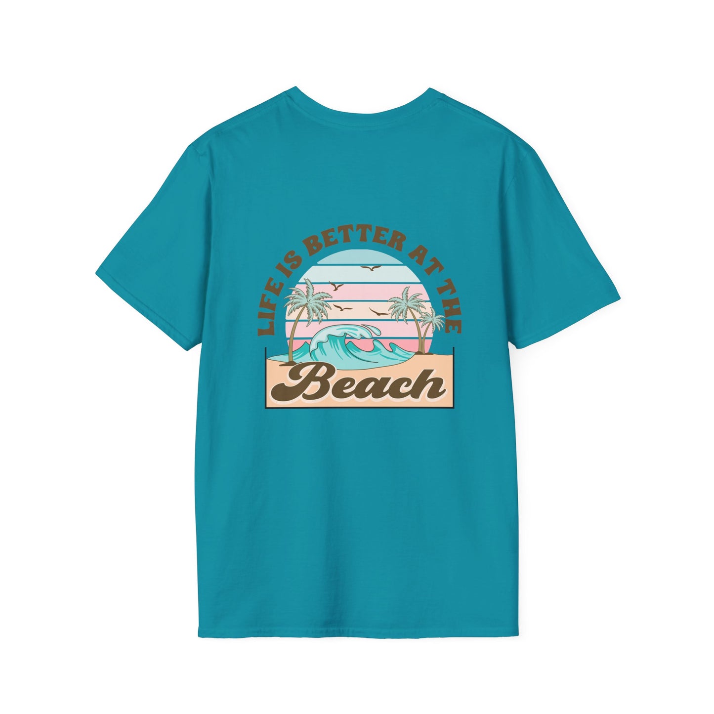 Salty Hair Sandy Toes, Life is Better at the Beach Unisex Softstyle T-Shirt