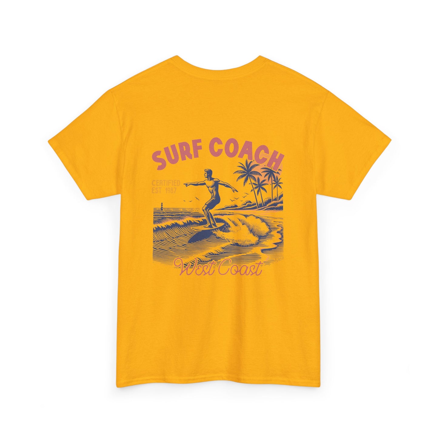 Big Waves Surf Coach Unisex Heavy Cotton Tee