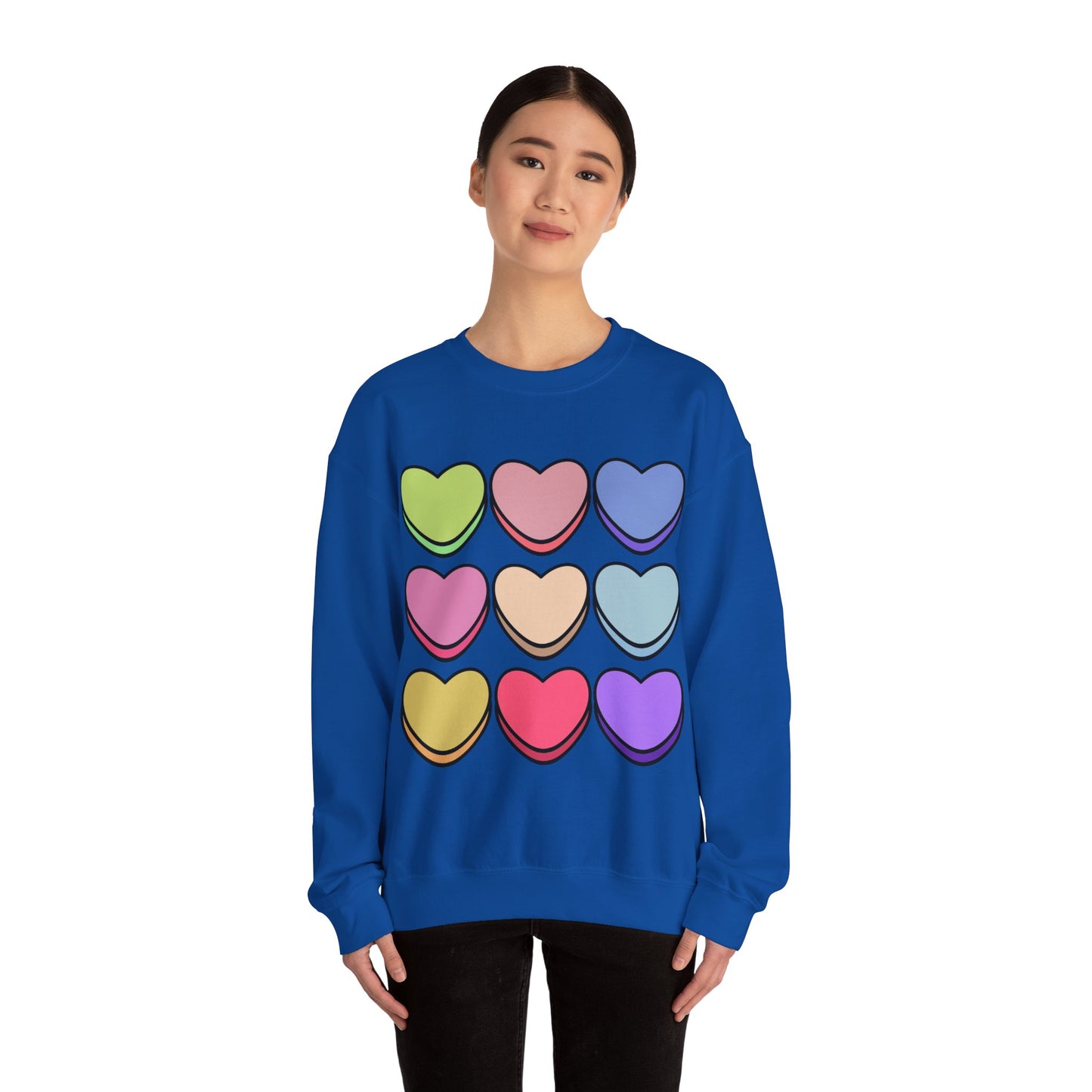 Valentines Hearts Heavy Blend™ Crewneck Sweatshirt