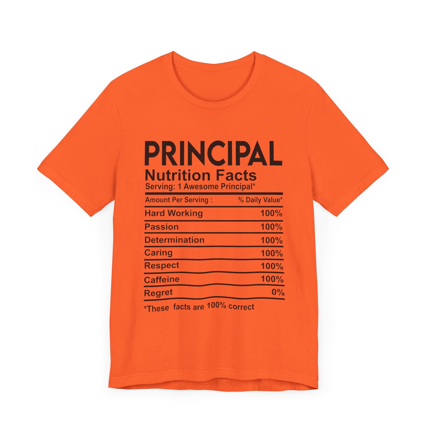 Principal Nutritional Facts Unisex Jersey Short Sleeve Tee