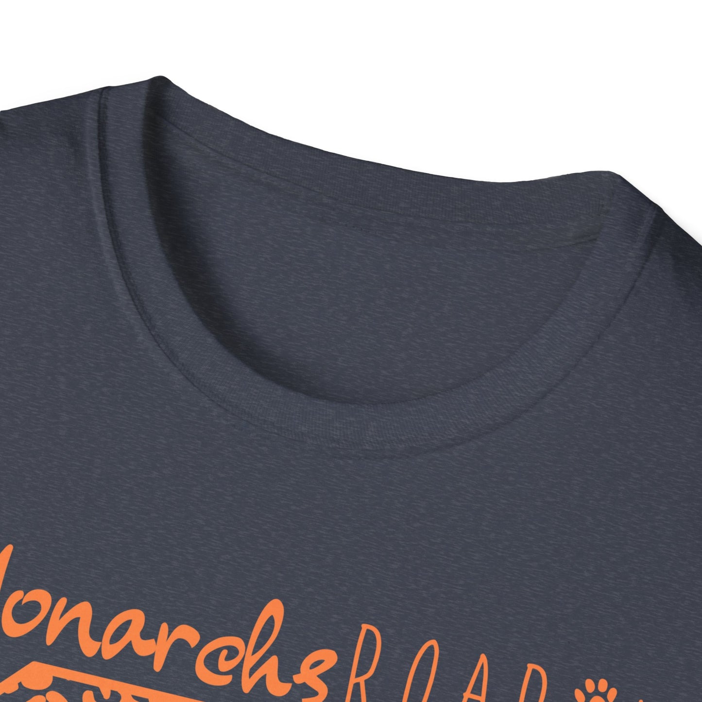Go  Monarchs Orange Leopard Print Unisex Softstyle T-Shirt