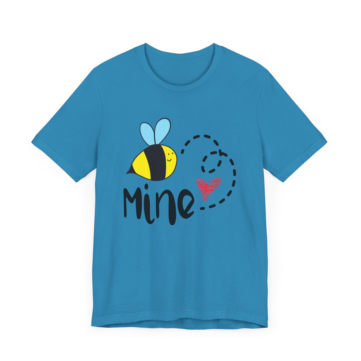 Bee Mine Valentine Unisex Jersey Short Sleeve Tee