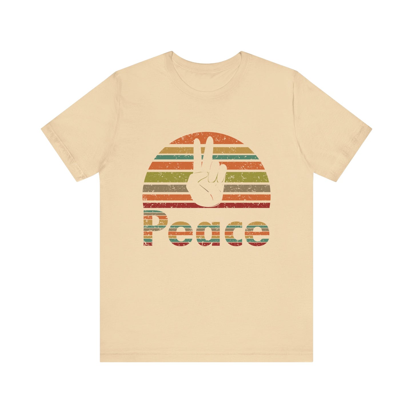 Retro Peace Unisex Jersey Short Sleeve Tee