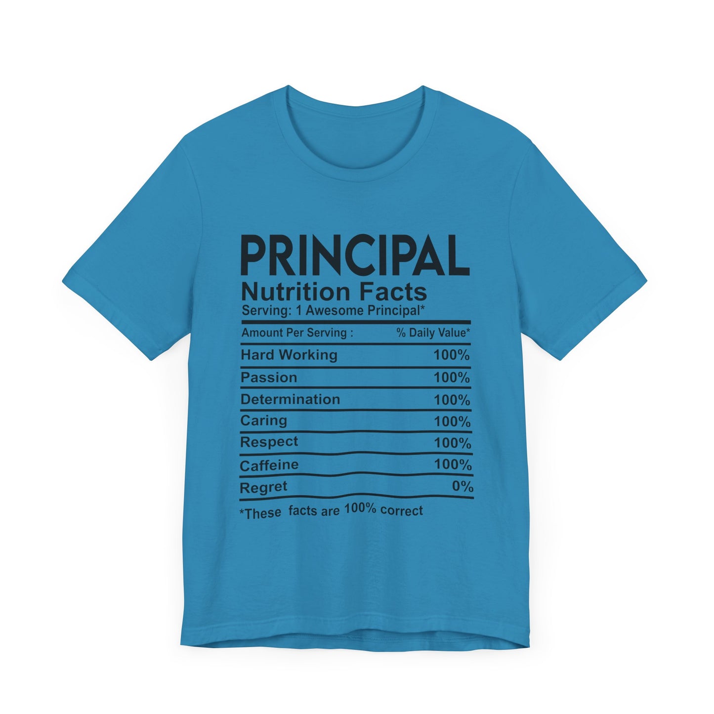 Principal Nutritional Facts Unisex Jersey Short Sleeve Tee