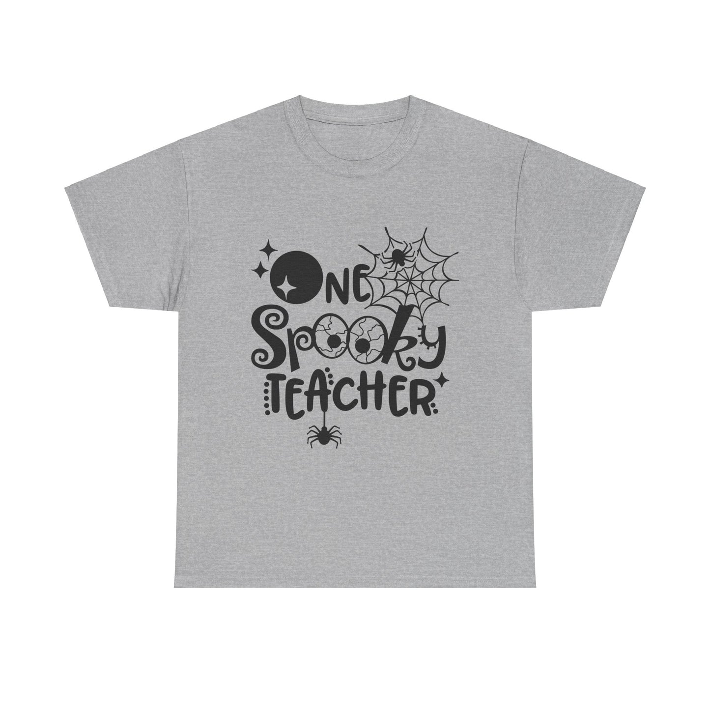 Spooky Teacher Halloween Tee - Unisex Heavy Cotton Shirt