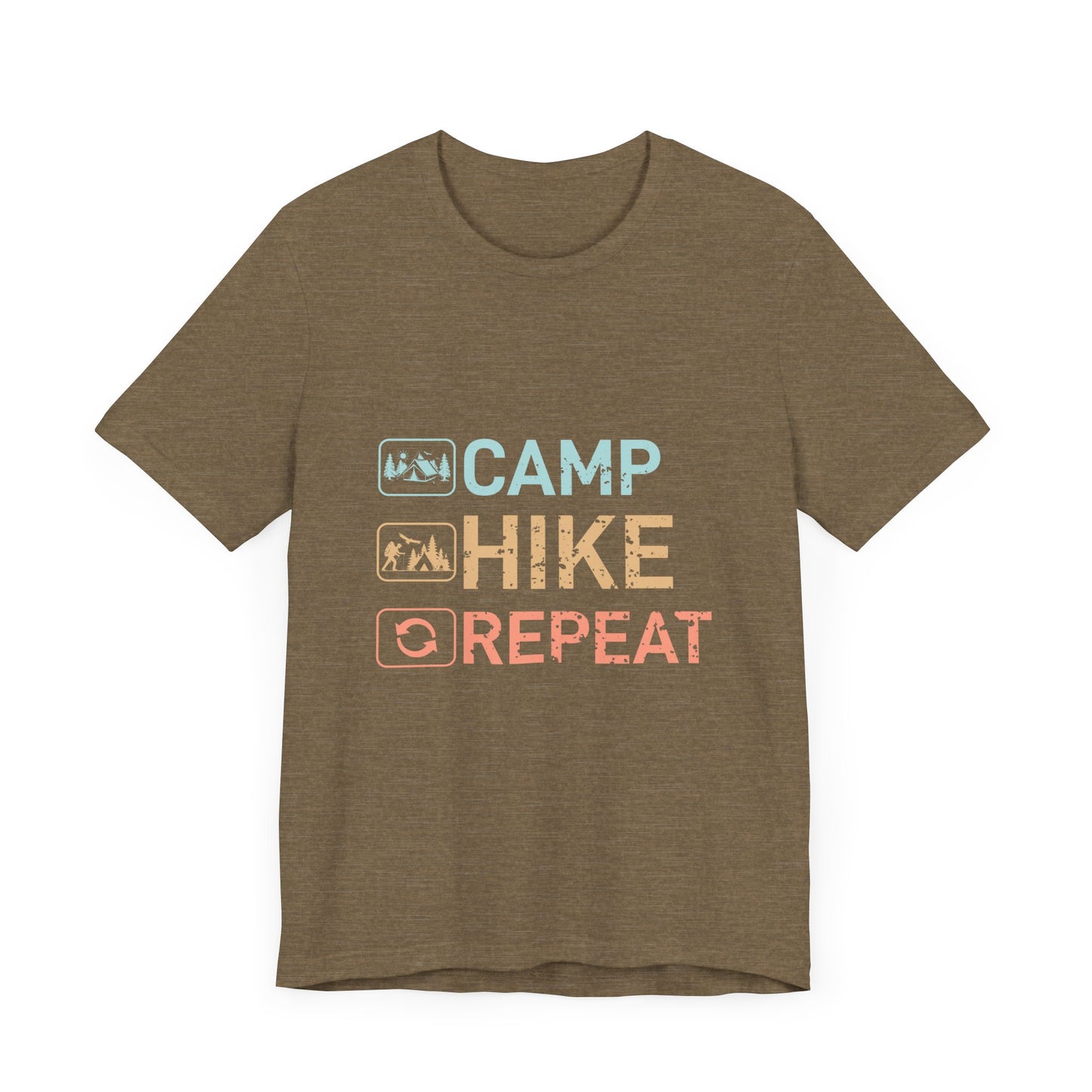 Camp Hike Repeat Unisex Jersey Short Sleeve Tee