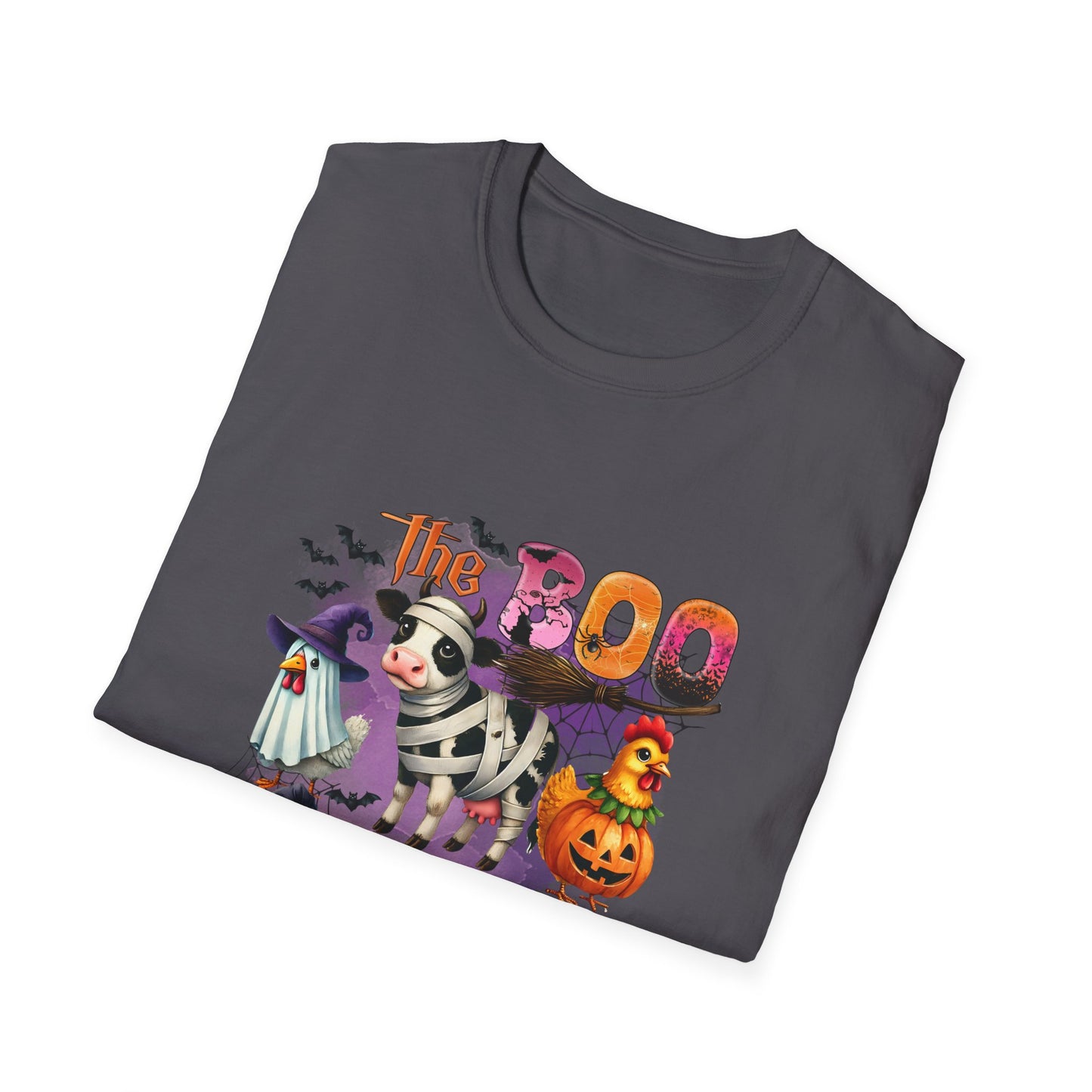 The Halloween Boo Crew  Farm Unisex Softstyle T-Shirt