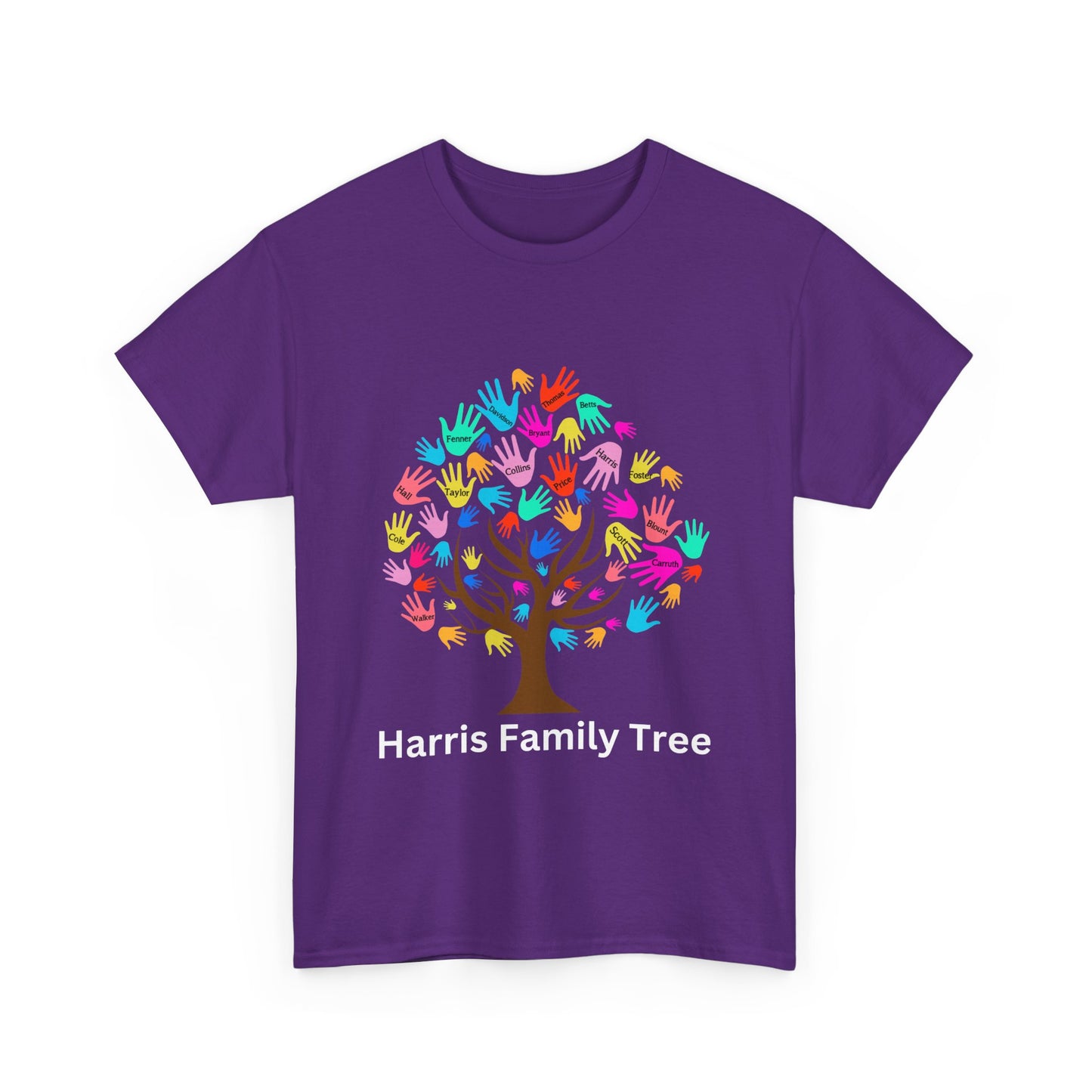 Harris Family Tree Set 2 Unisex Heavy Cotton Tee