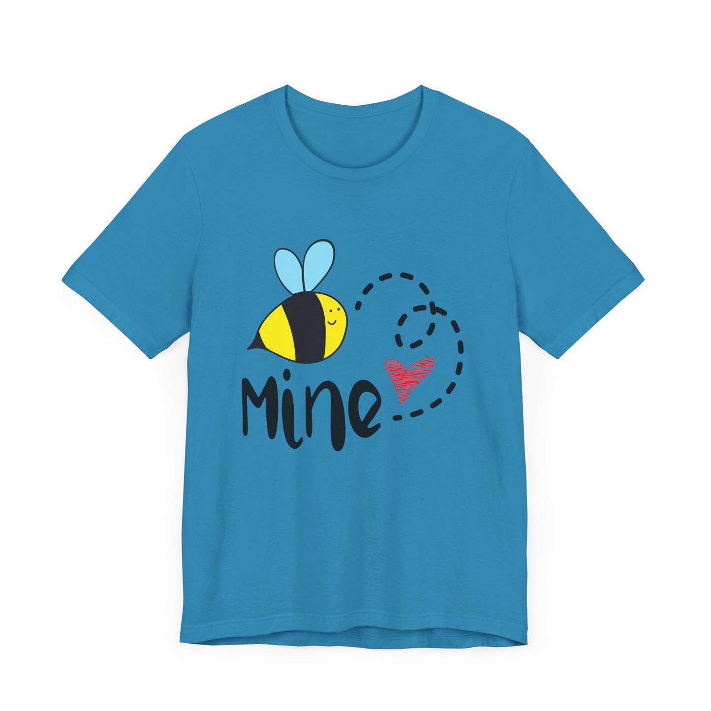 Bee Mine Valentine Unisex Jersey Short Sleeve Tee