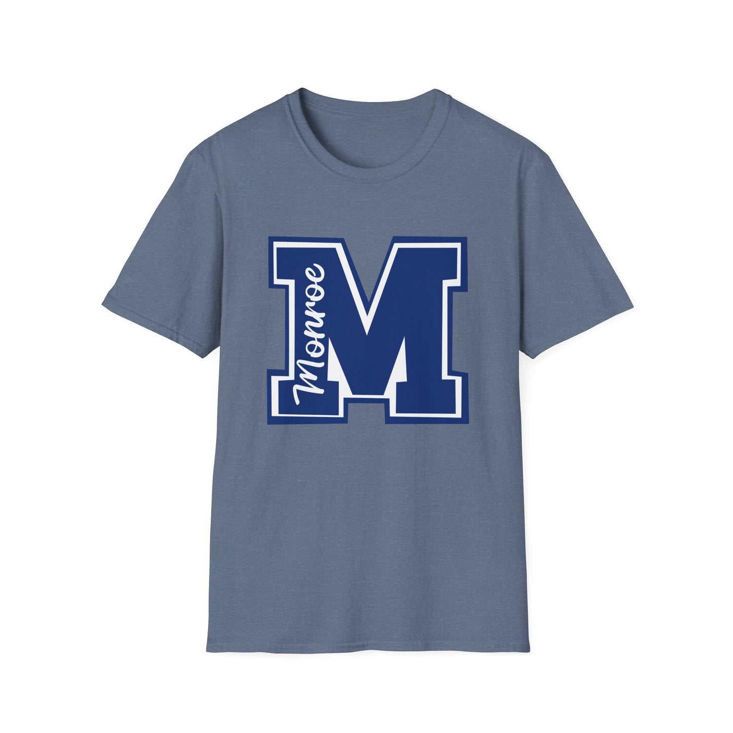 Blue Varsity M Monroe NavUnisex Softstyle T-Shirt