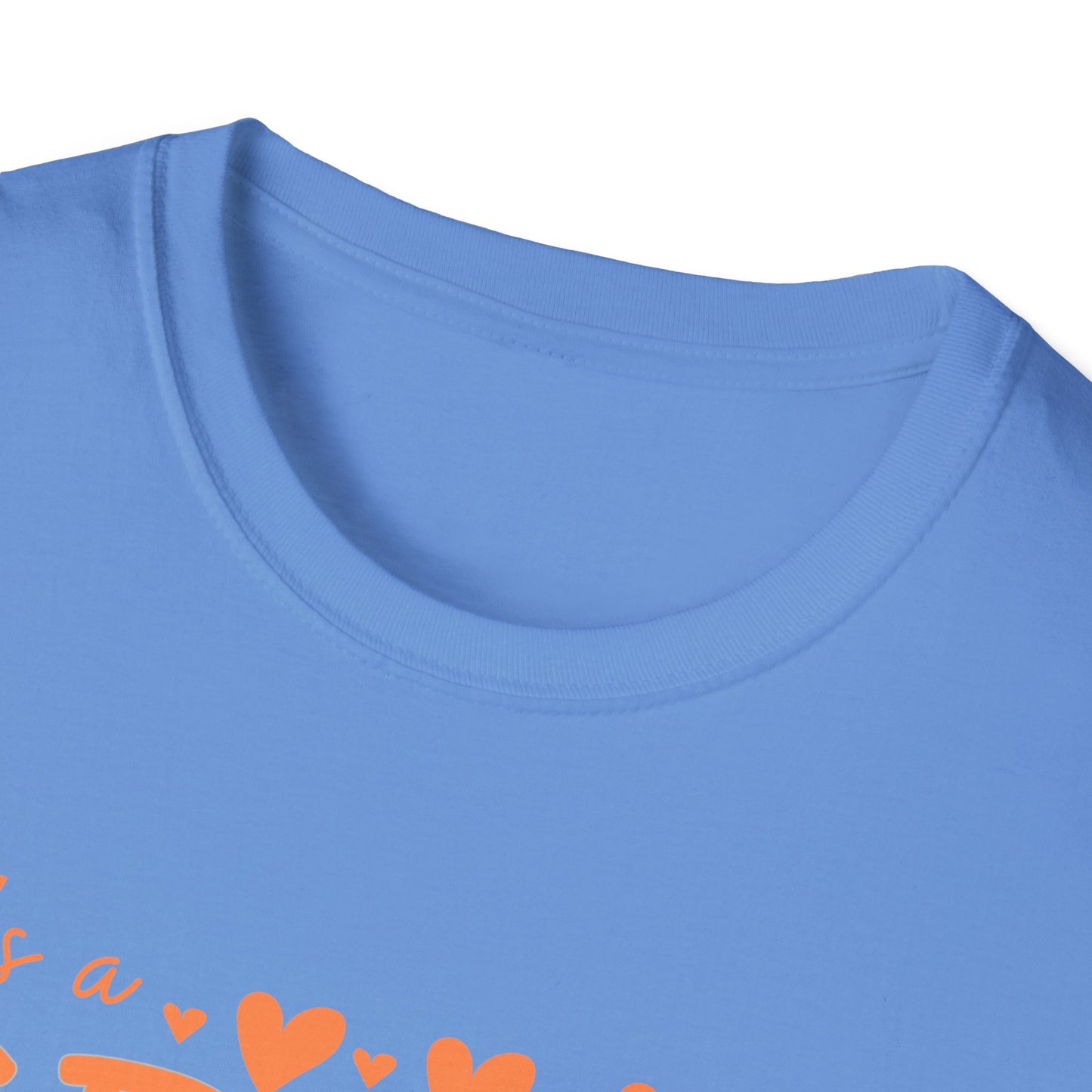 It's a Great Day to Be a Monarch! Orange Lettering  Unisex Softstyle T-Shirt