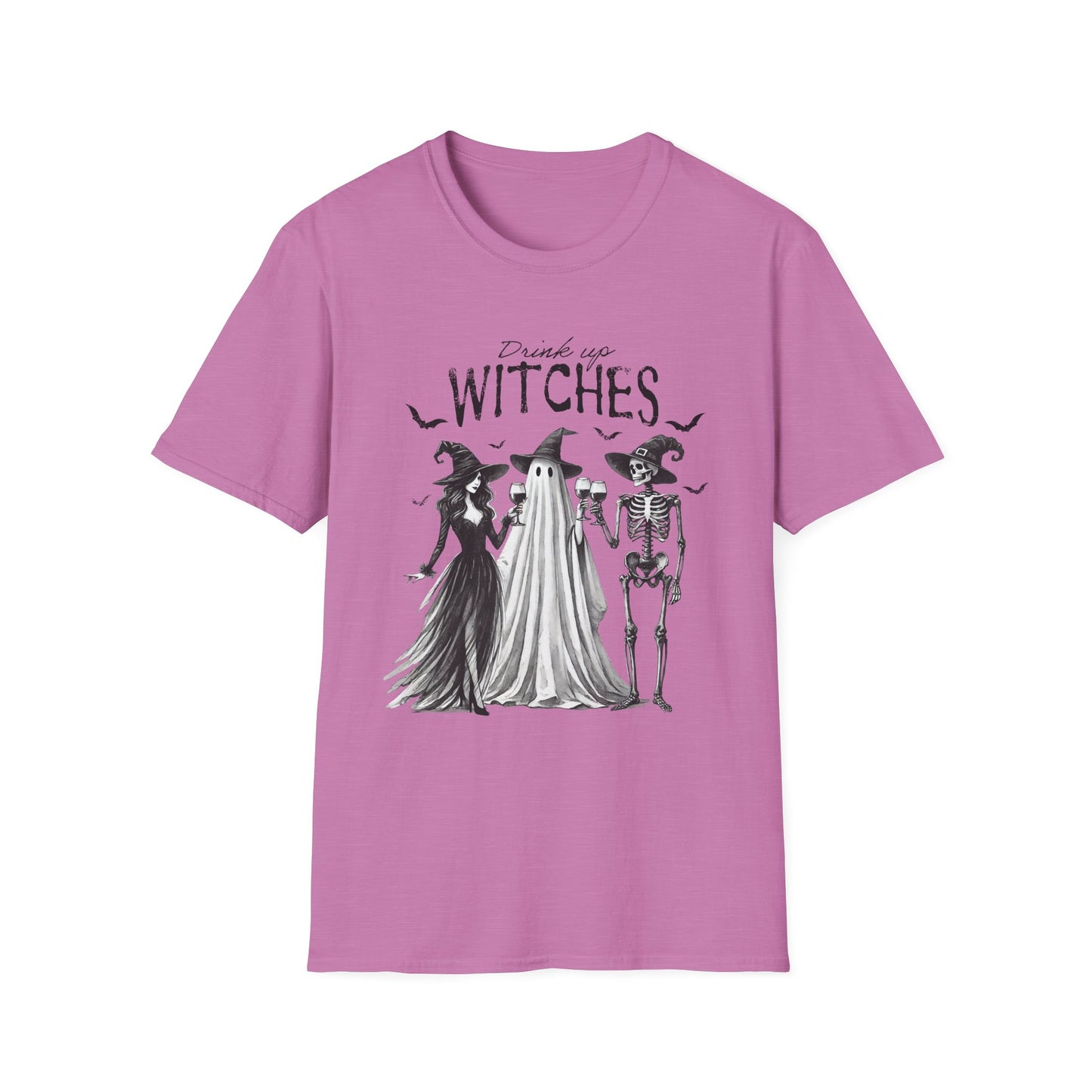 Spooky Witches Unisex Softstyle T-Shirt - Perfect for Halloween