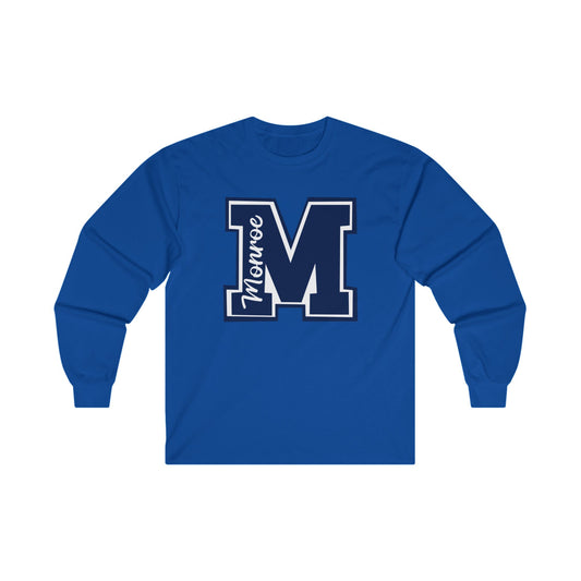 Monroe Unisex Ultra Cotton Long Sleeve Tee - Comfortable School Spirit Wear