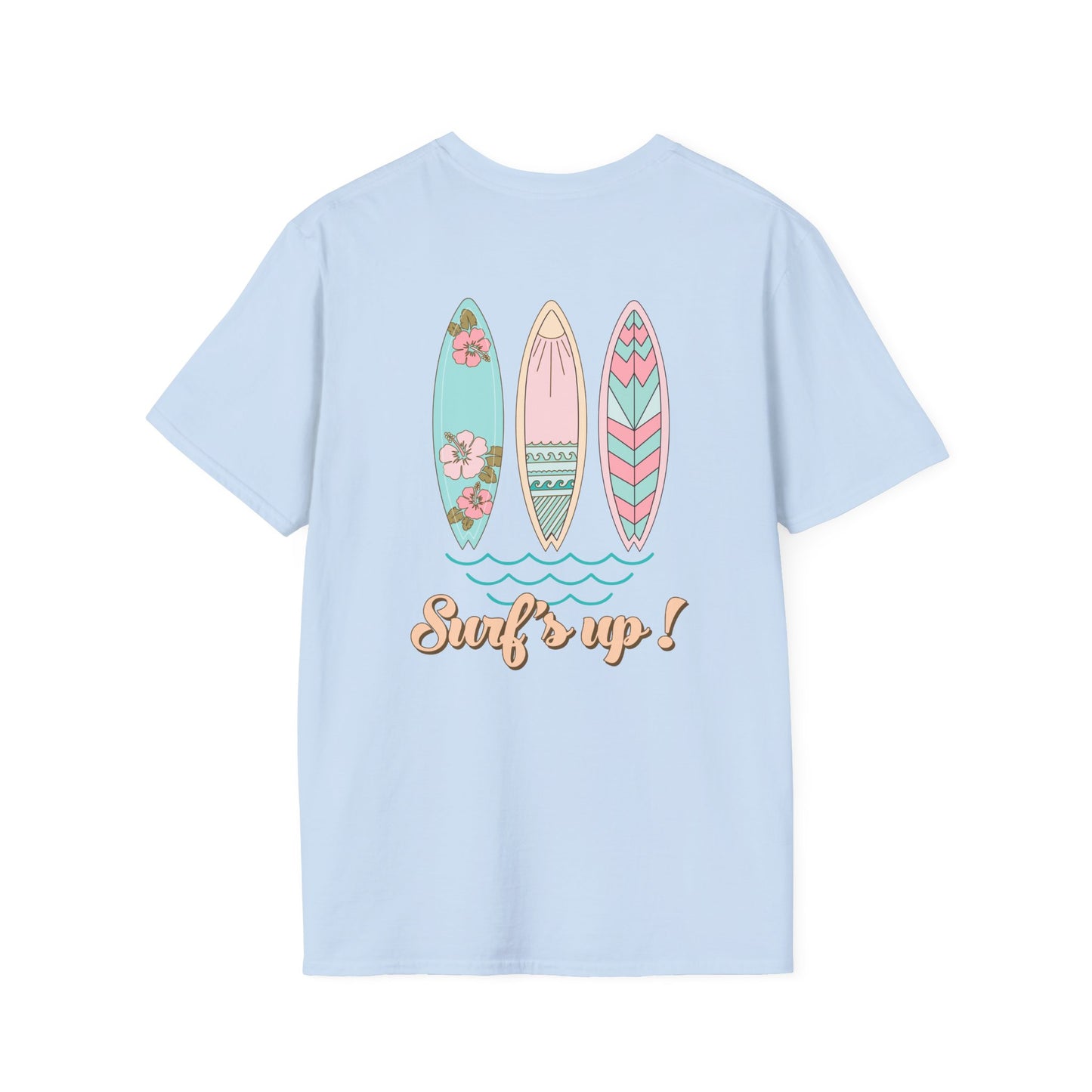 Summer Surfs Up Unisex Softstyle T-Shirt