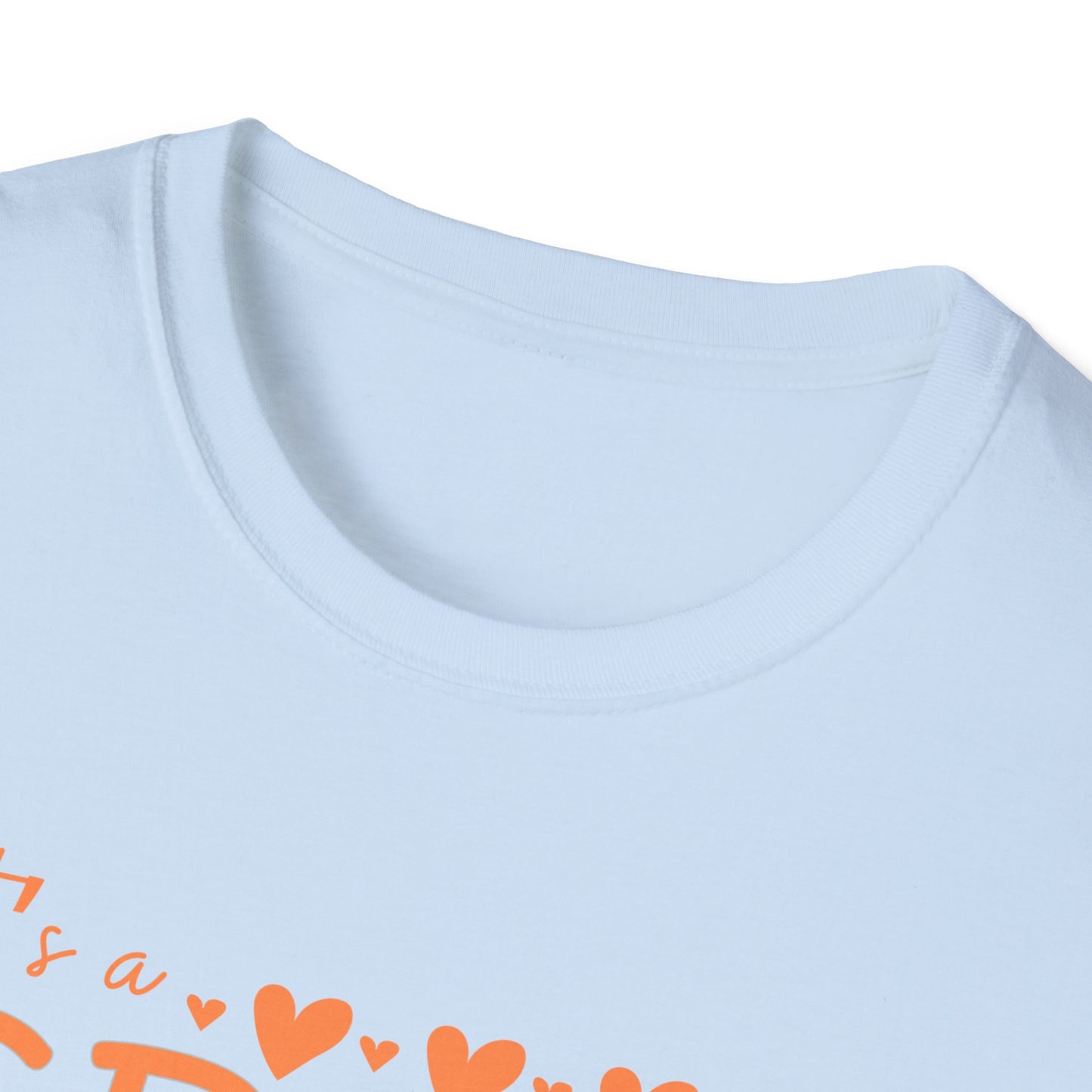 It's a Great Day to Be a Monarch! Orange Lettering  Unisex Softstyle T-Shirt