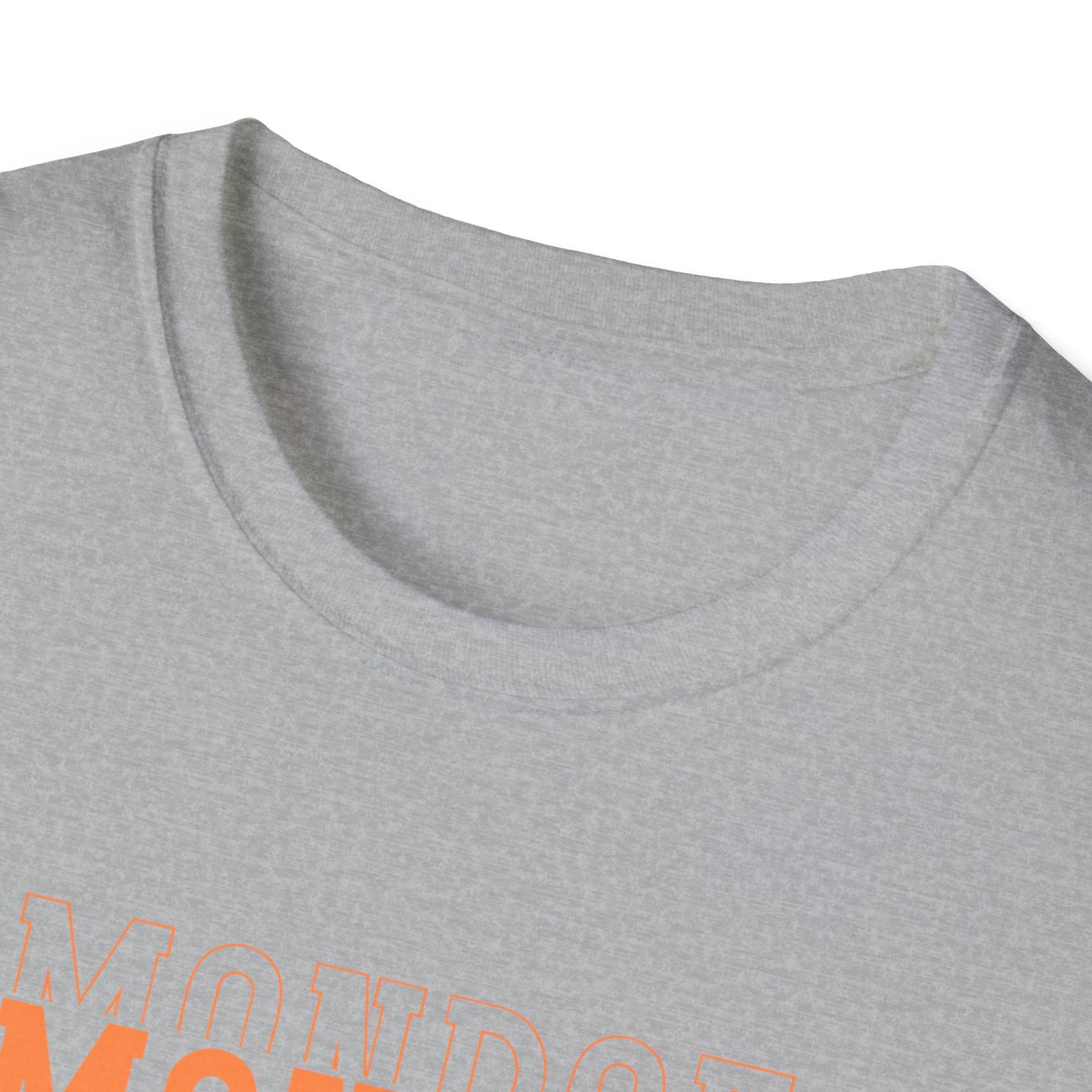 Triple Monroe Orange Lettering with Cute Lion King Unisex Adult Softstyle T-Shirt