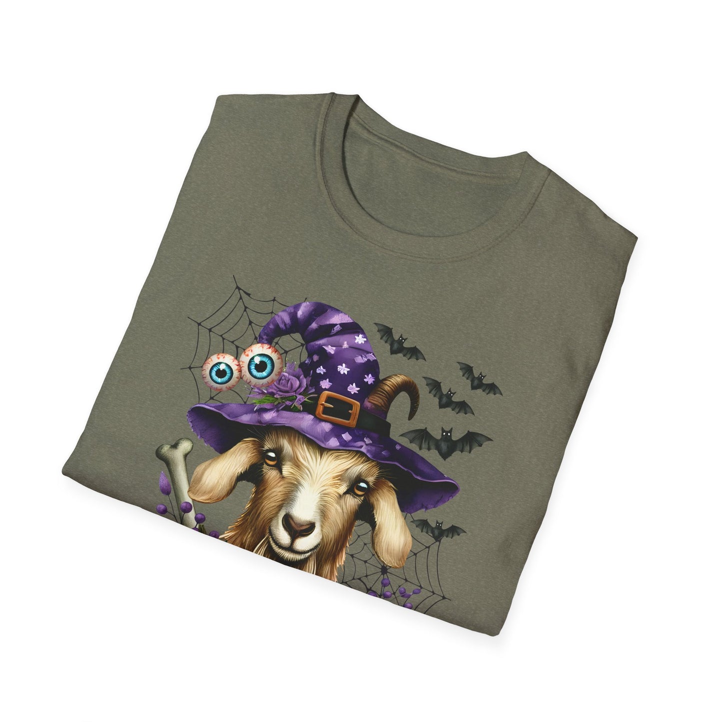 Spooky Goat Fall Halloween Farm  Unisex Softstyle T-Shirt