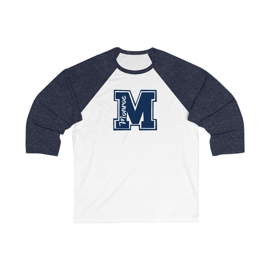 Monroe M Baseball Tee with Letter M - Perfect for Sports Fans & Casual Outfits