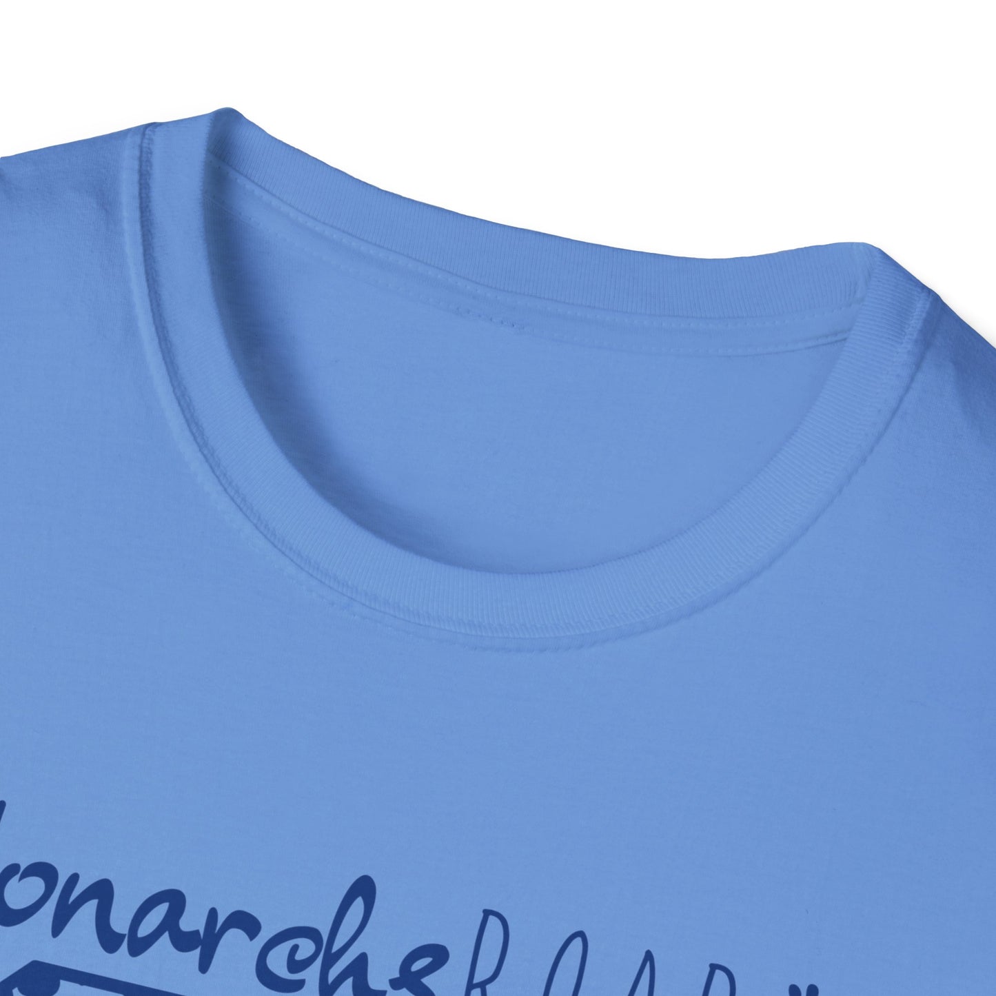 GO Monarchs Blue Leopard Print Unisex T-Shirt - School Spirit & Team Pride