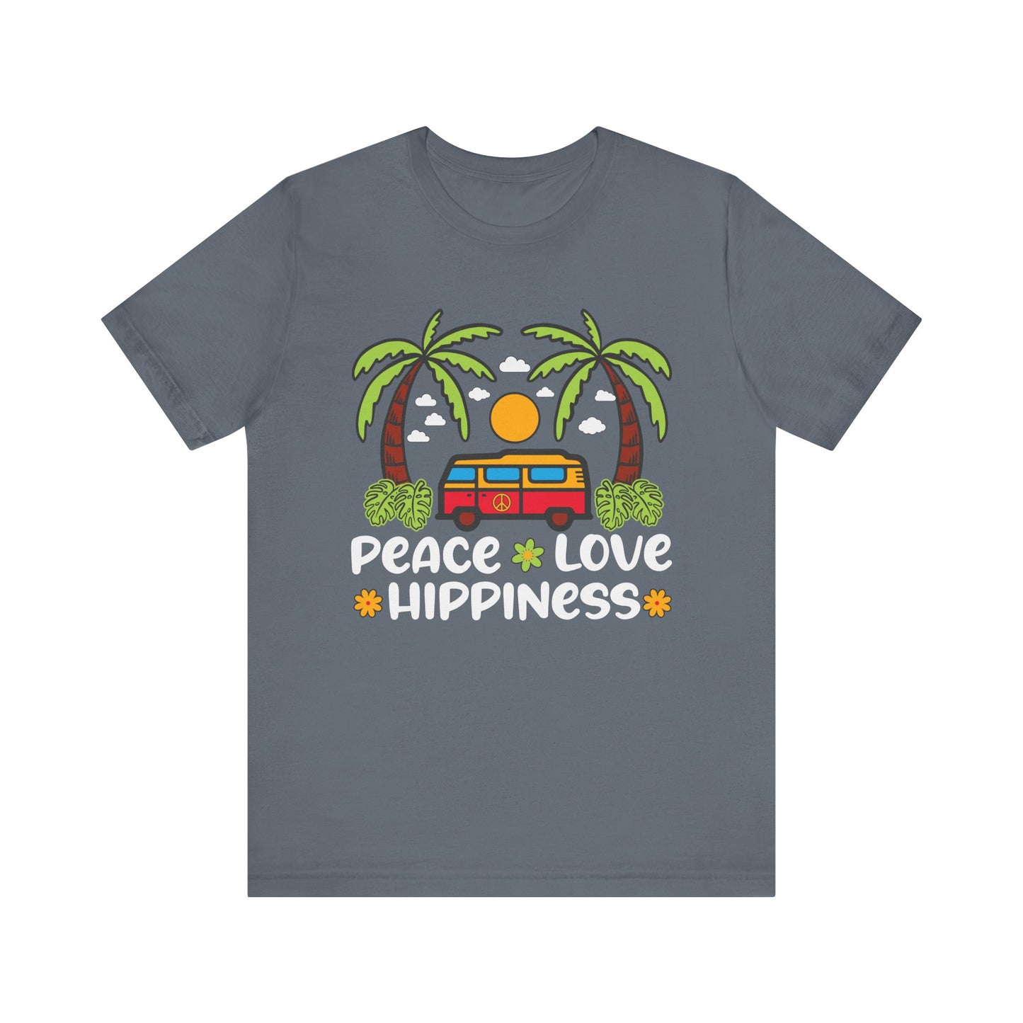 Peace Love Hippiness Unisex Jersey Short Sleeve Tee