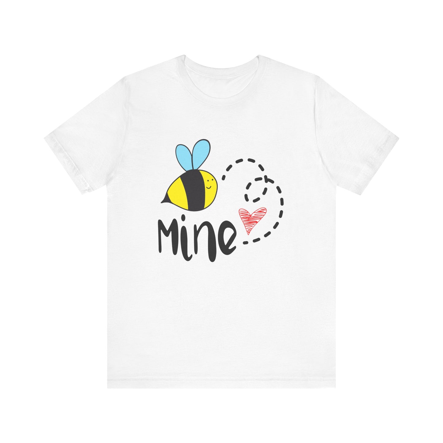 Bee Mine Valentine Unisex Jersey Short Sleeve Tee