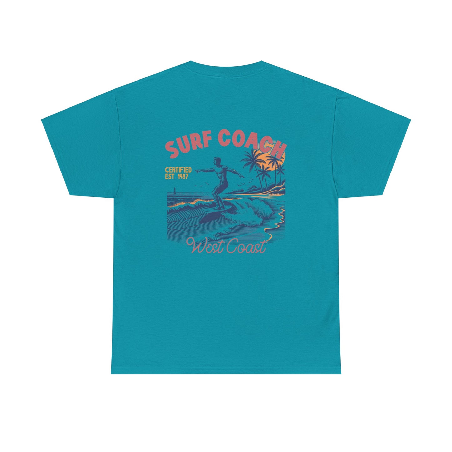 Big Waves Surf Coach Unisex Heavy Cotton Tee