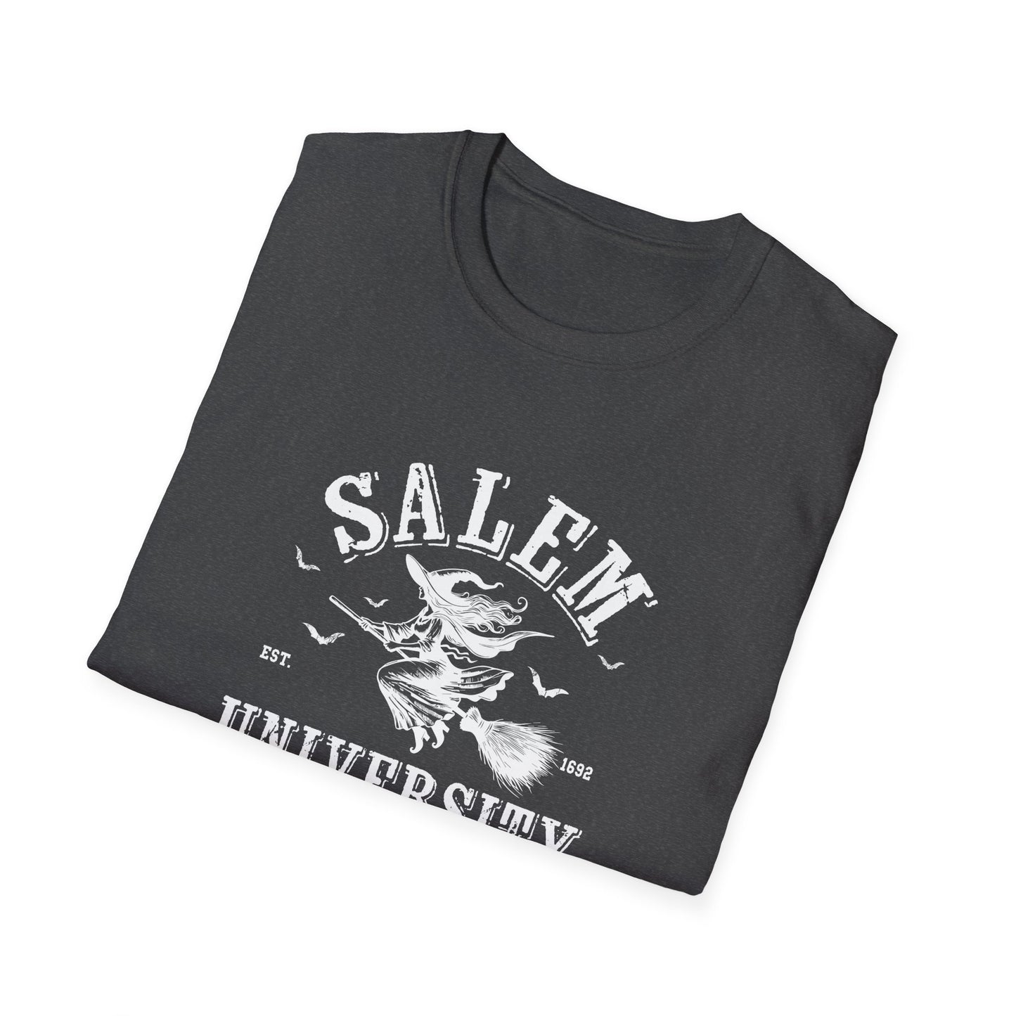 Salem University Halloween Witch Unisex Softstyle T-Shirt - College Spirit Wear