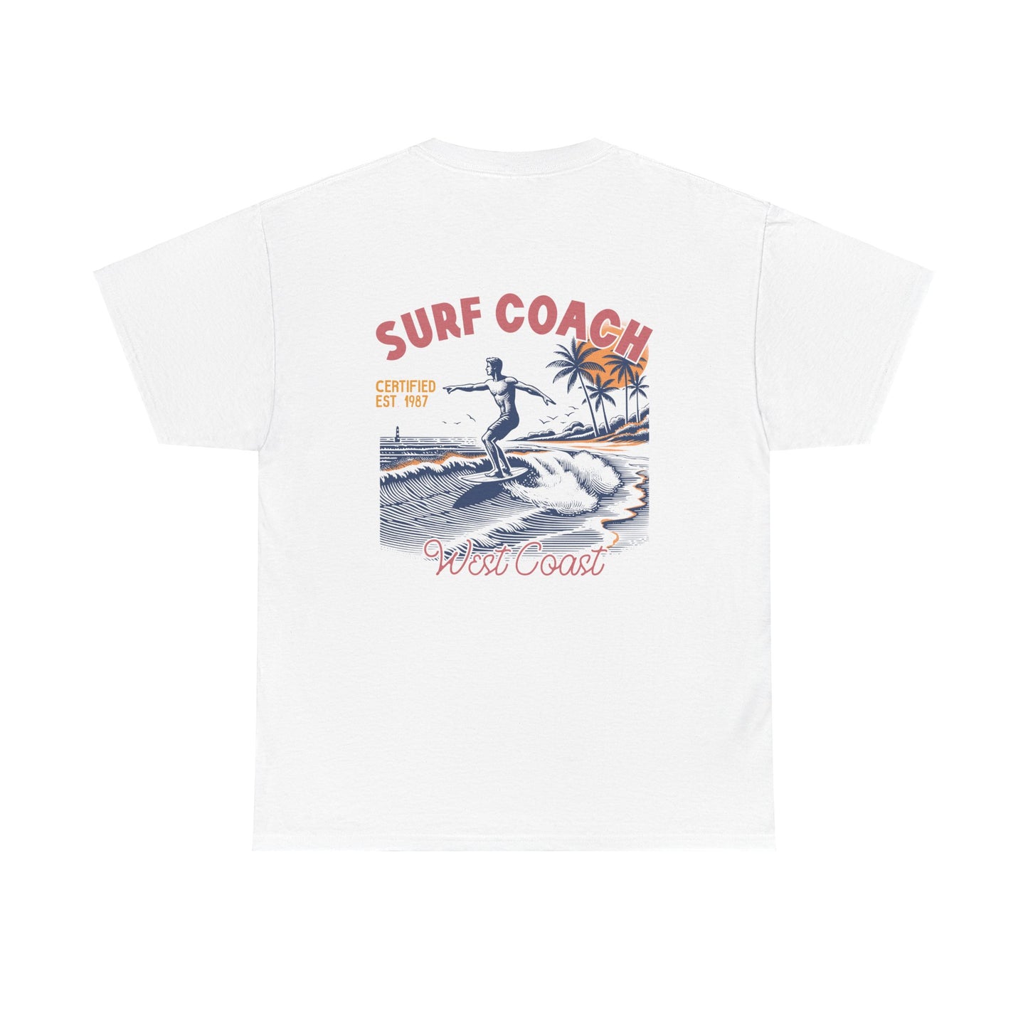 Big Waves Surf Coach Unisex Heavy Cotton Tee