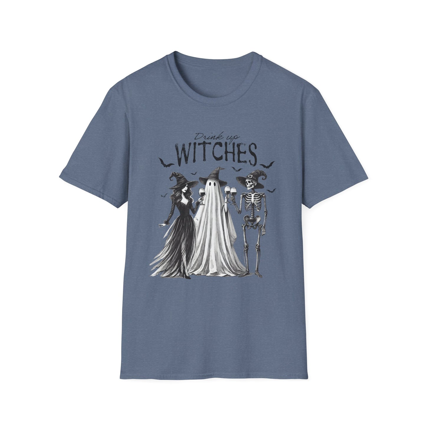 Spooky Witches Unisex Softstyle T-Shirt - Perfect for Halloween