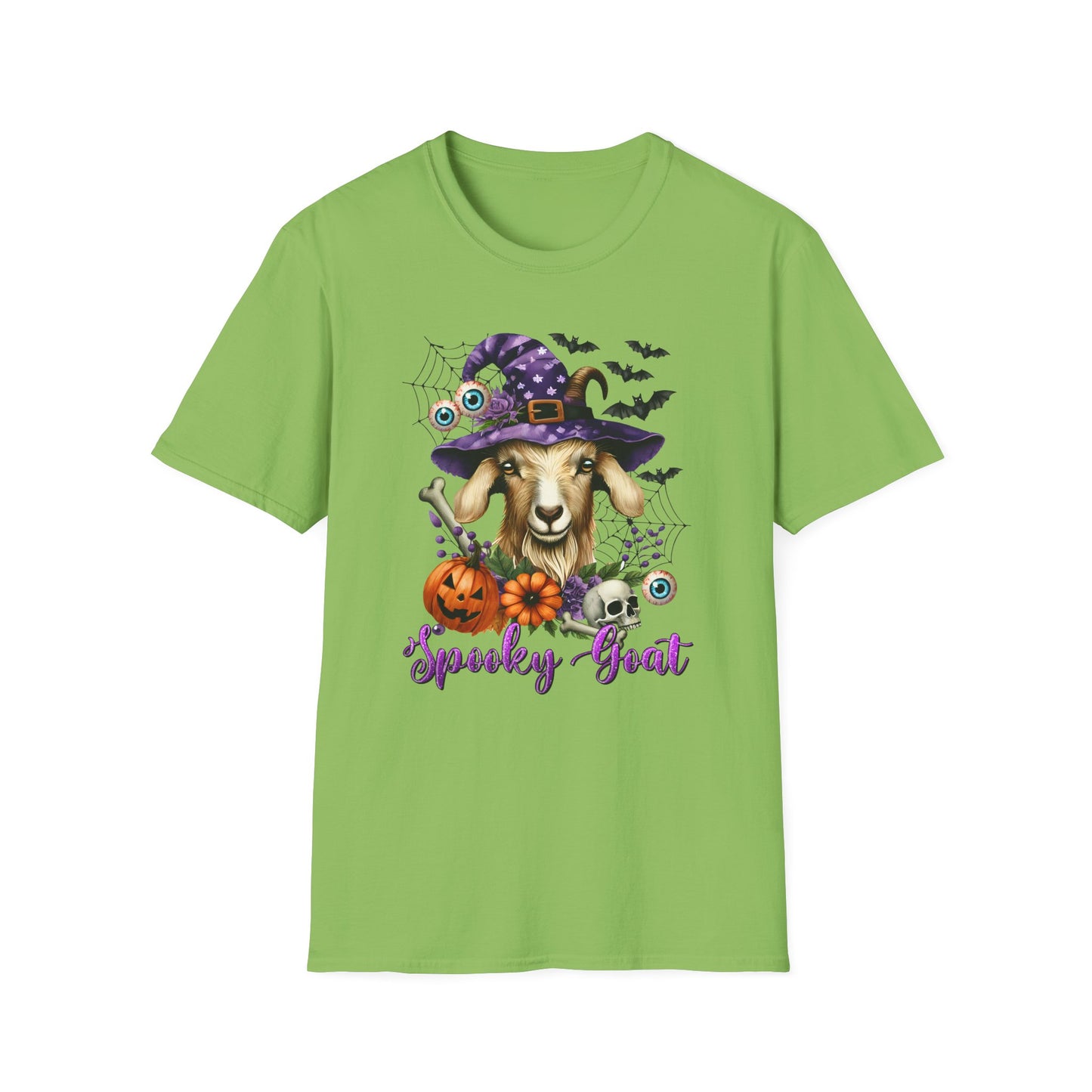 Spooky Goat Fall Halloween Farm  Unisex Softstyle T-Shirt