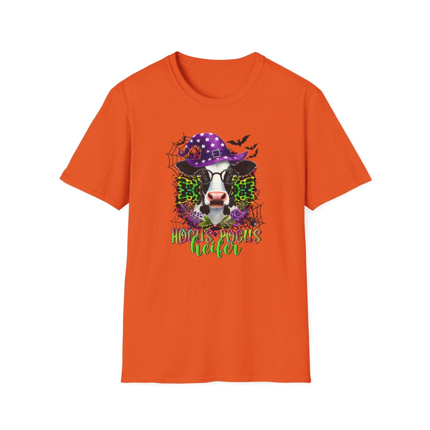 Spooky Cow Halloween T-Shirt - Hocus Pocus Heifer Design