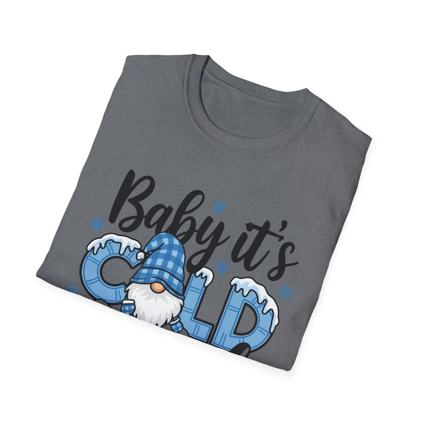 Baby It's Cold Outside Unisex Softstyle T-Shirt - Cozy Winter Vibes