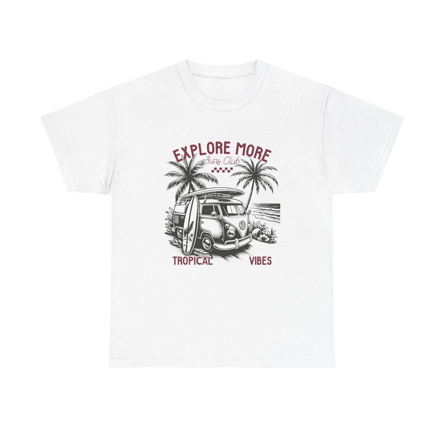 Explore More Surf Club Vintage Summer/Surf Unisex Heavy Cotton Tee